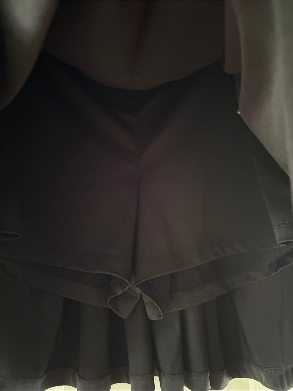 J. Crew Black Pleated A-Line Skort - Picture 4 of 4